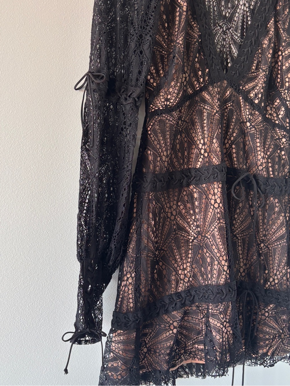 For Love & Lemons Bright Lights Lace Mini Dress - Picture 7 of 11